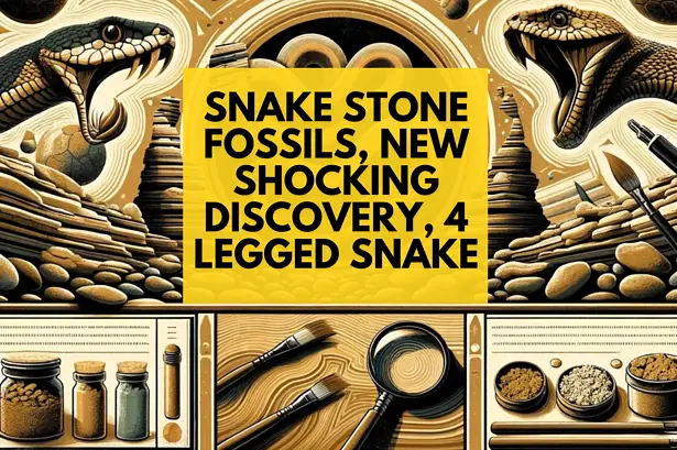 Ancient snake fossil discovery revealing a four-legged snake, highlighting snake stone fossils and p.