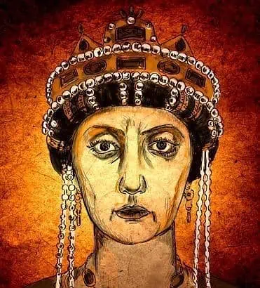 Portrait of the Roman Empress Theodora