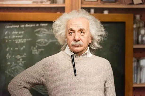 Wax figure of Albert Einstein