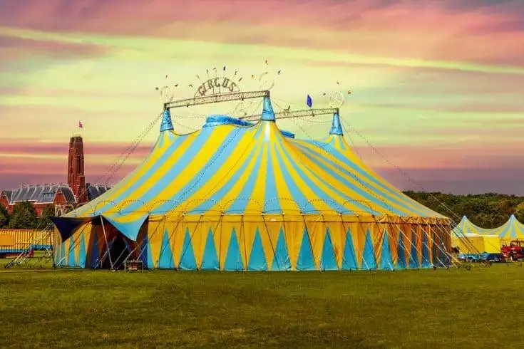 Of Bright Circus Lights and Dark Tales 1 Circus tent