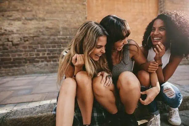 Friends hanging out