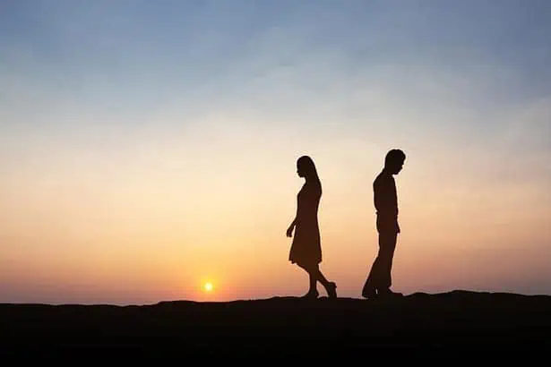 Couple break up