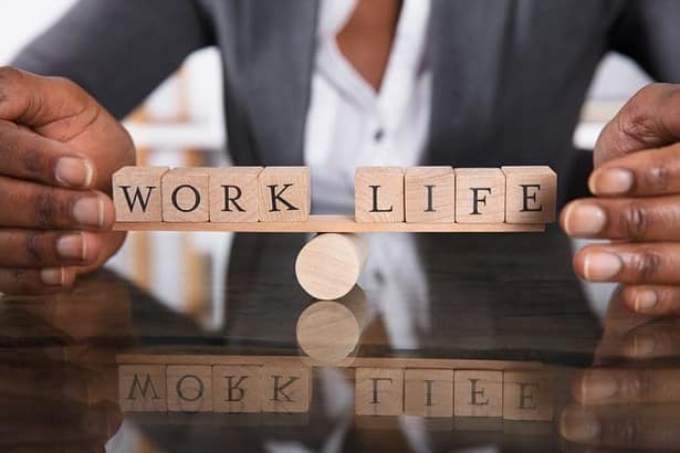 Work Life written in blocks