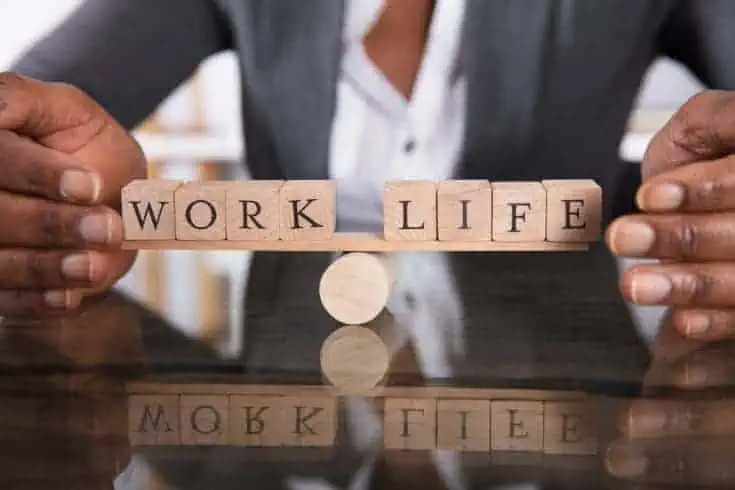 Work Life written in blocks