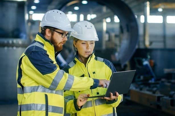 Two engineers working