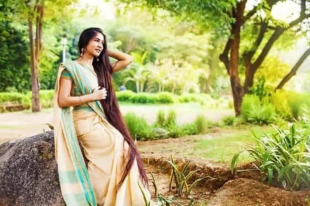 Beautiful Indian woman in saree
