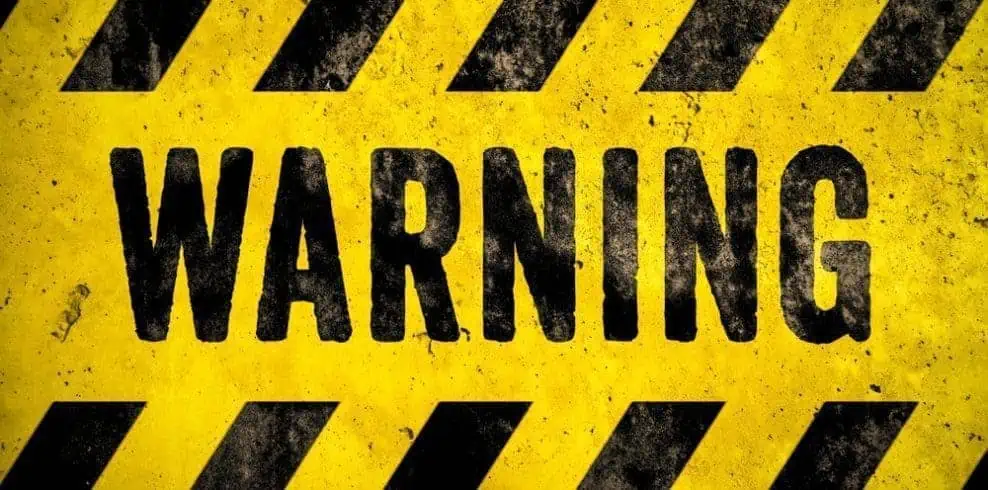 Warning sign