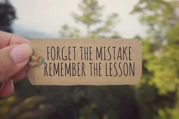 Motivational quote about mistakes