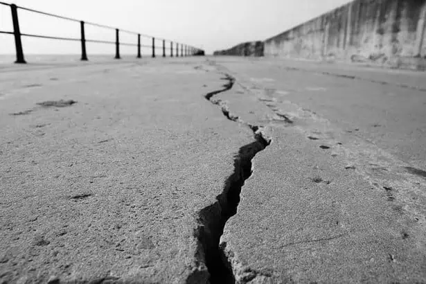 Crack in the road