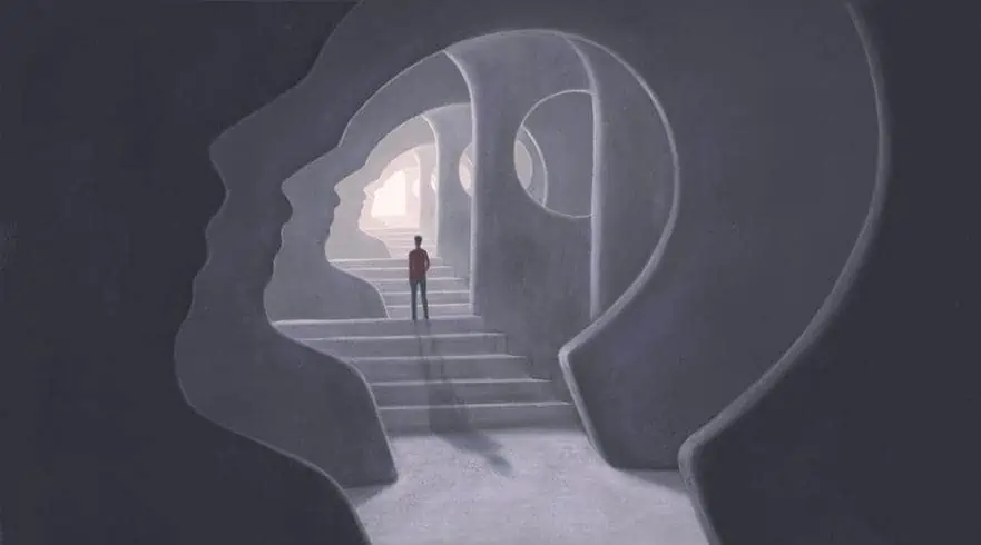 3D illustration of a soul
