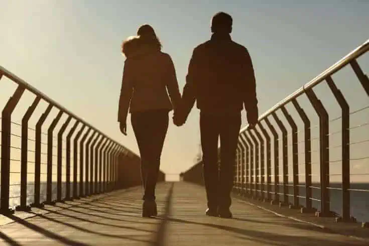 A silhouette of a guy and a girl. Will You Be More Than a Friend?