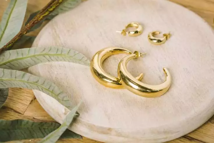yellow earrings