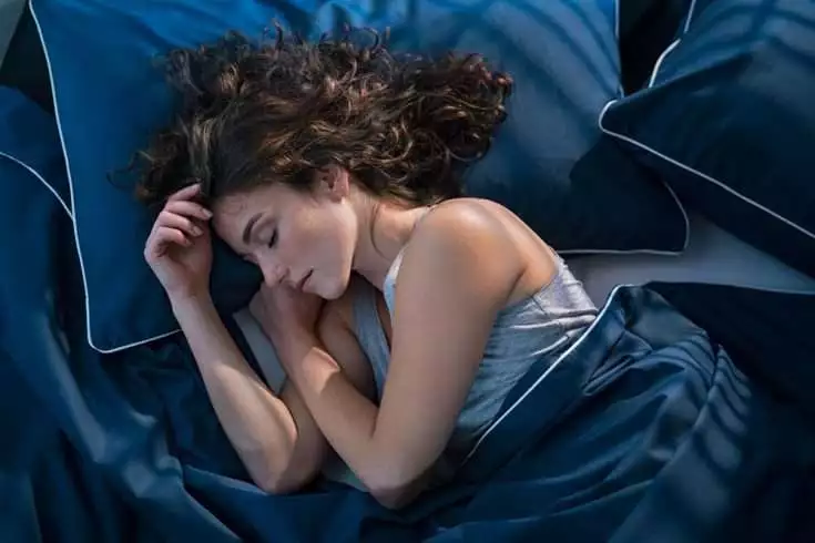 Woman sleeping peacefully
