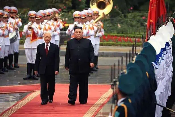 North Korean president with China's president