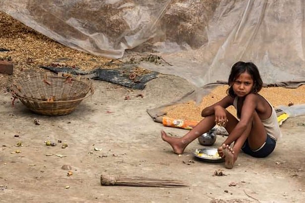 Malnourished girl