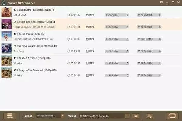 Enjoy iTunes Content with DRM M4V Converter for Windows 4