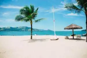 Relaxing at the beach