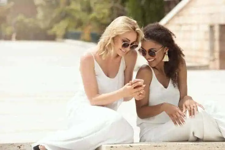 Multiracial friends