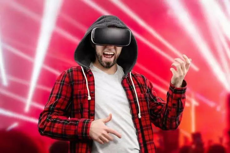 Top Five First VR Experiences 1 Man enjoying with VR glasses