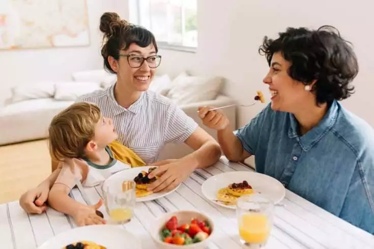 Study Finds That Gay Couples Can Have Their Own Baby Too 3 Lesbian Couple with a kid