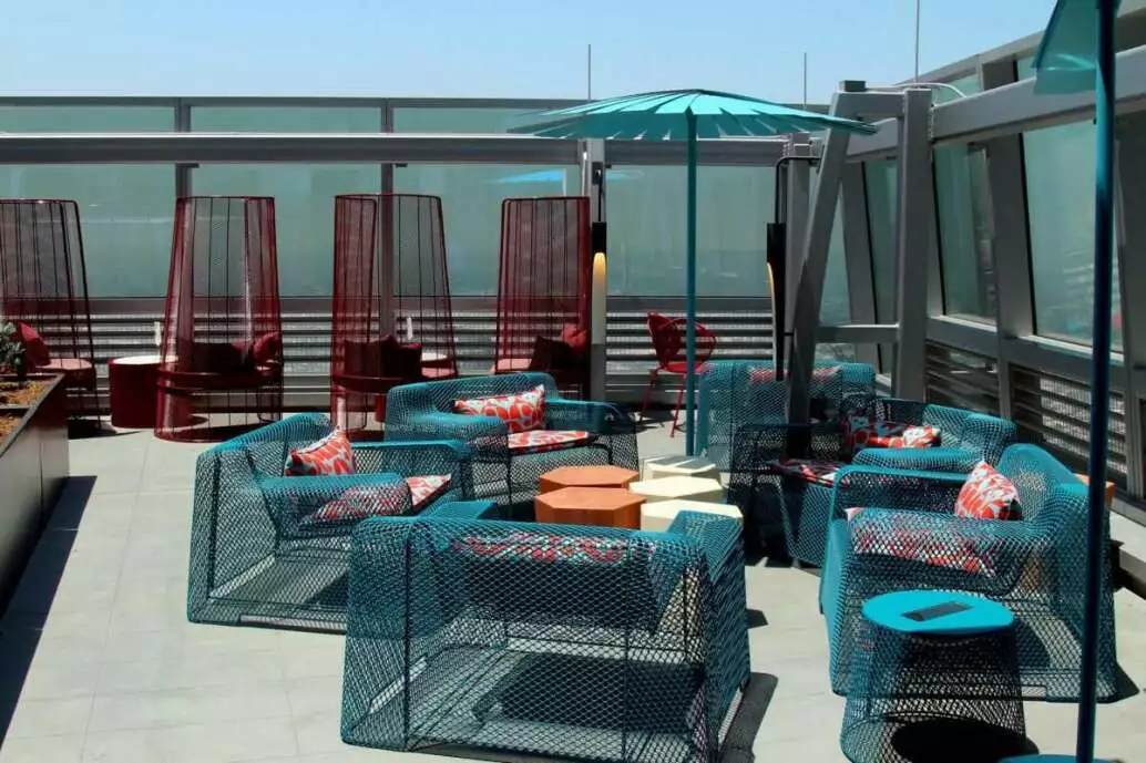 Rooftop lounge