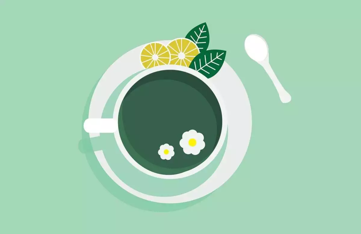 Green, mint, Tea
