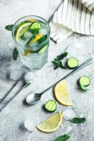 Cucumber and lemon juice