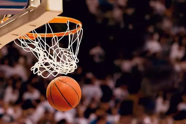 NBA Basketball hoop.