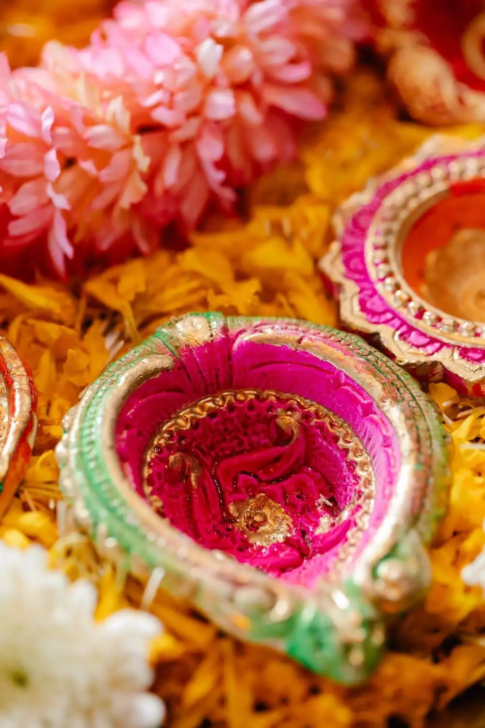 Floral rangoli