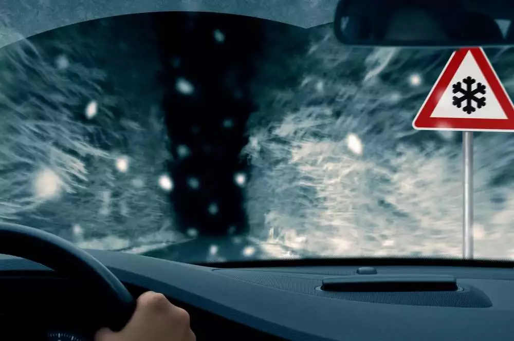 Winter driving.