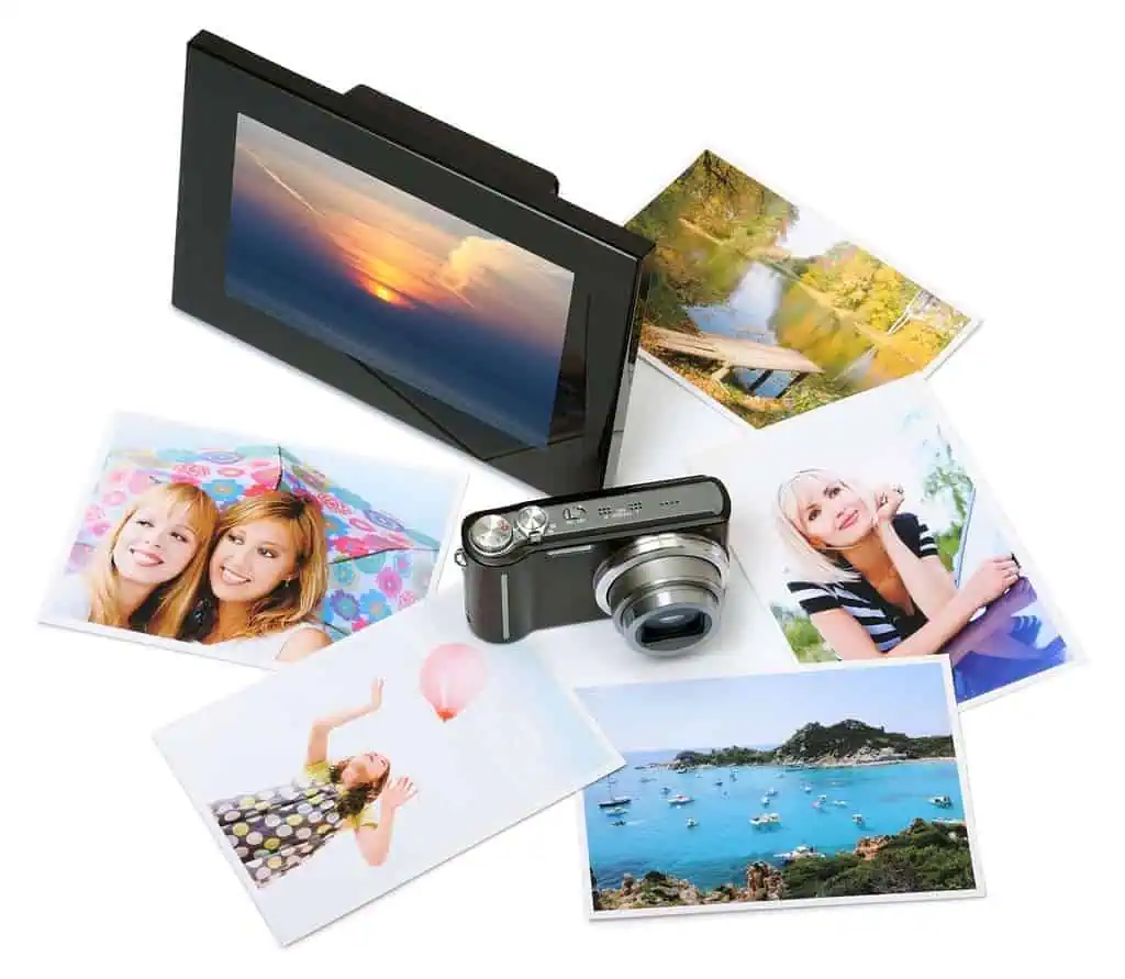 Digital photo frame components.