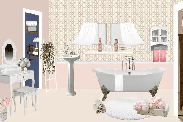Vintage bathroom decor