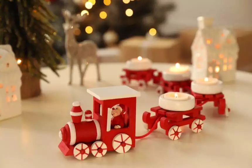 Your Best Guide For A Thorough House Cleaning Before Christmas 1 Christmas toy train.