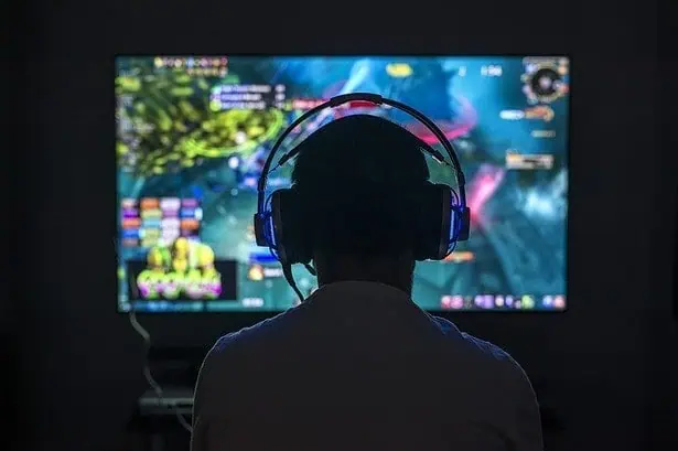 Adult playing games.