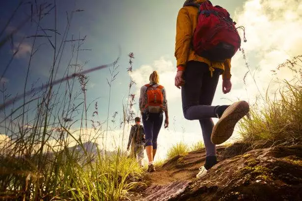 Hiking on the mountains