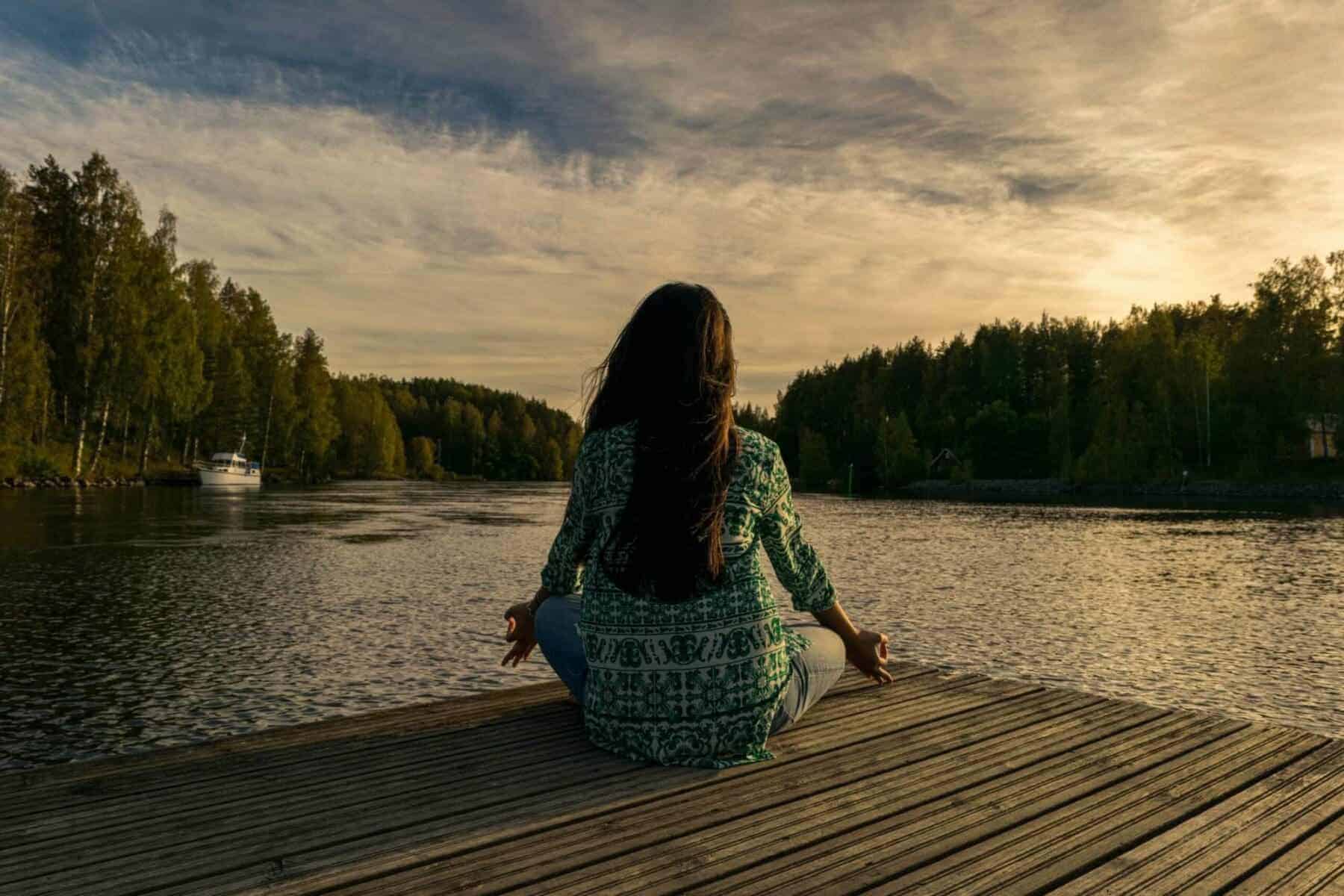 half moon pose in yoga