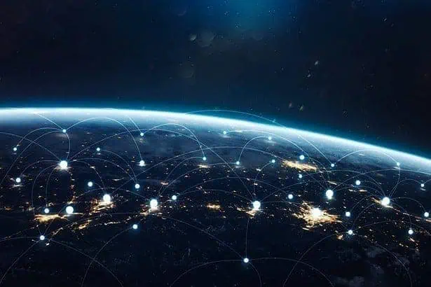 Globalization graphic depiction