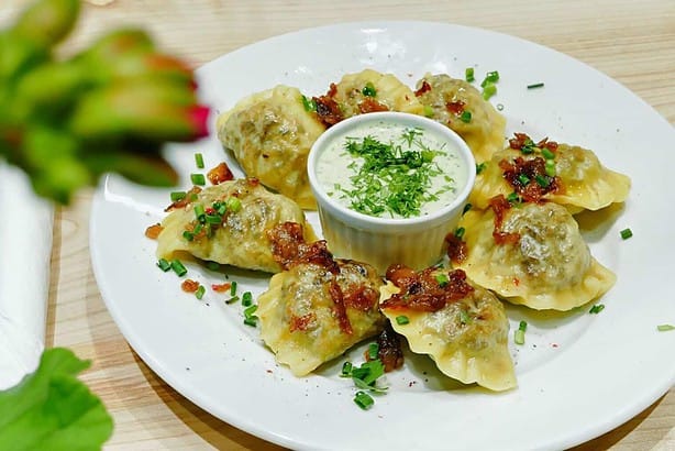 what to eat with pierogies