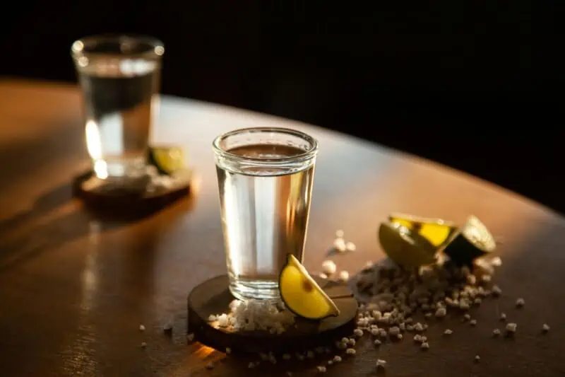 Glass with Tequila