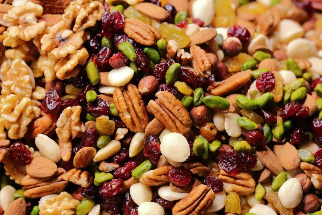 different kinds of nuts and seeds 