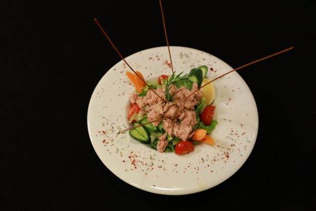 Picture of tuna salad served on a plate