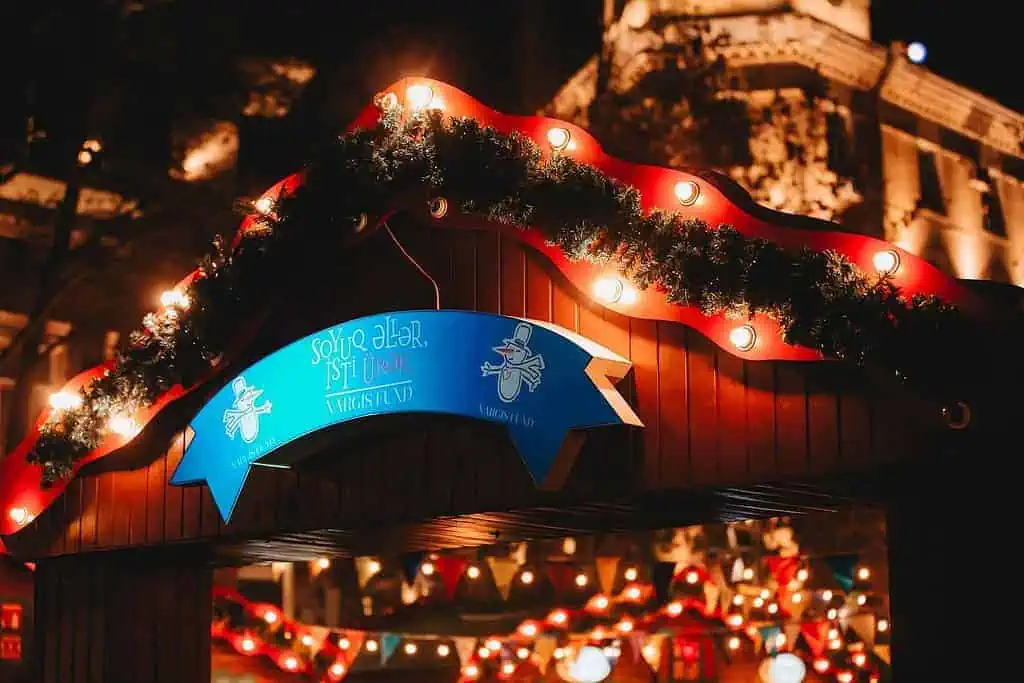 Putting christmas lights as a part of how to celebrate christmas