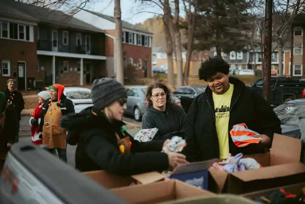 Charity works on christmas