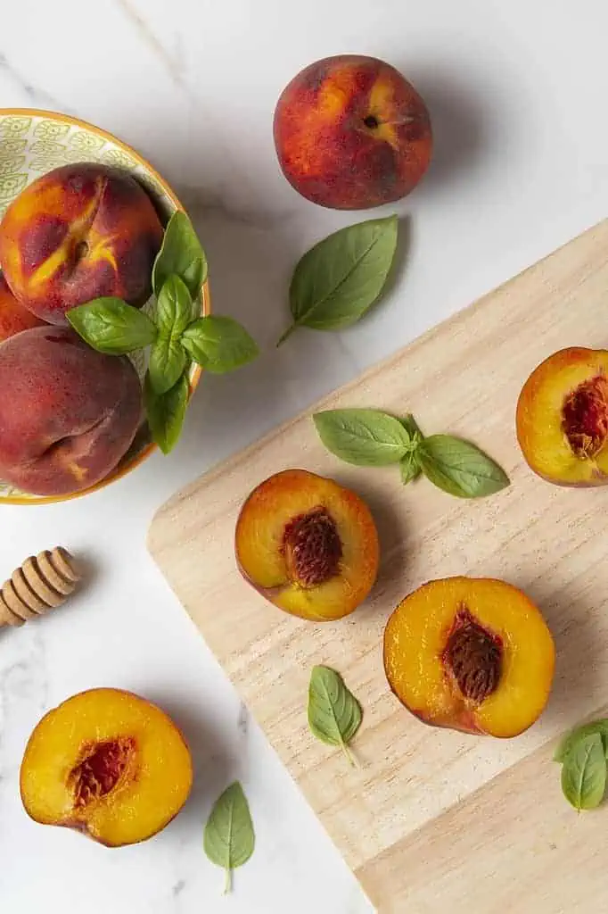 how to smoke peaches