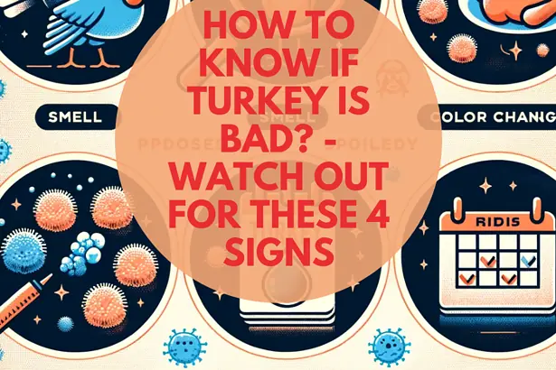 Turkey health warning signs infographic for identifying bad turkey conditions.