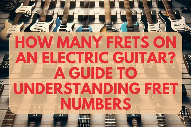 Electric guitars with fret markers and fretboard close-up.
