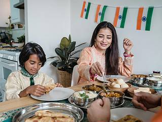 Enjoying family meals