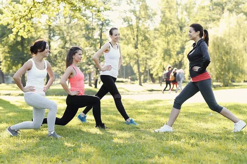 Rediscovering the Joys of Physical Activity: My Journey Back to Fitness After a Sedentary Lifestyle 1 Women exercising with jump ropes outdoors.