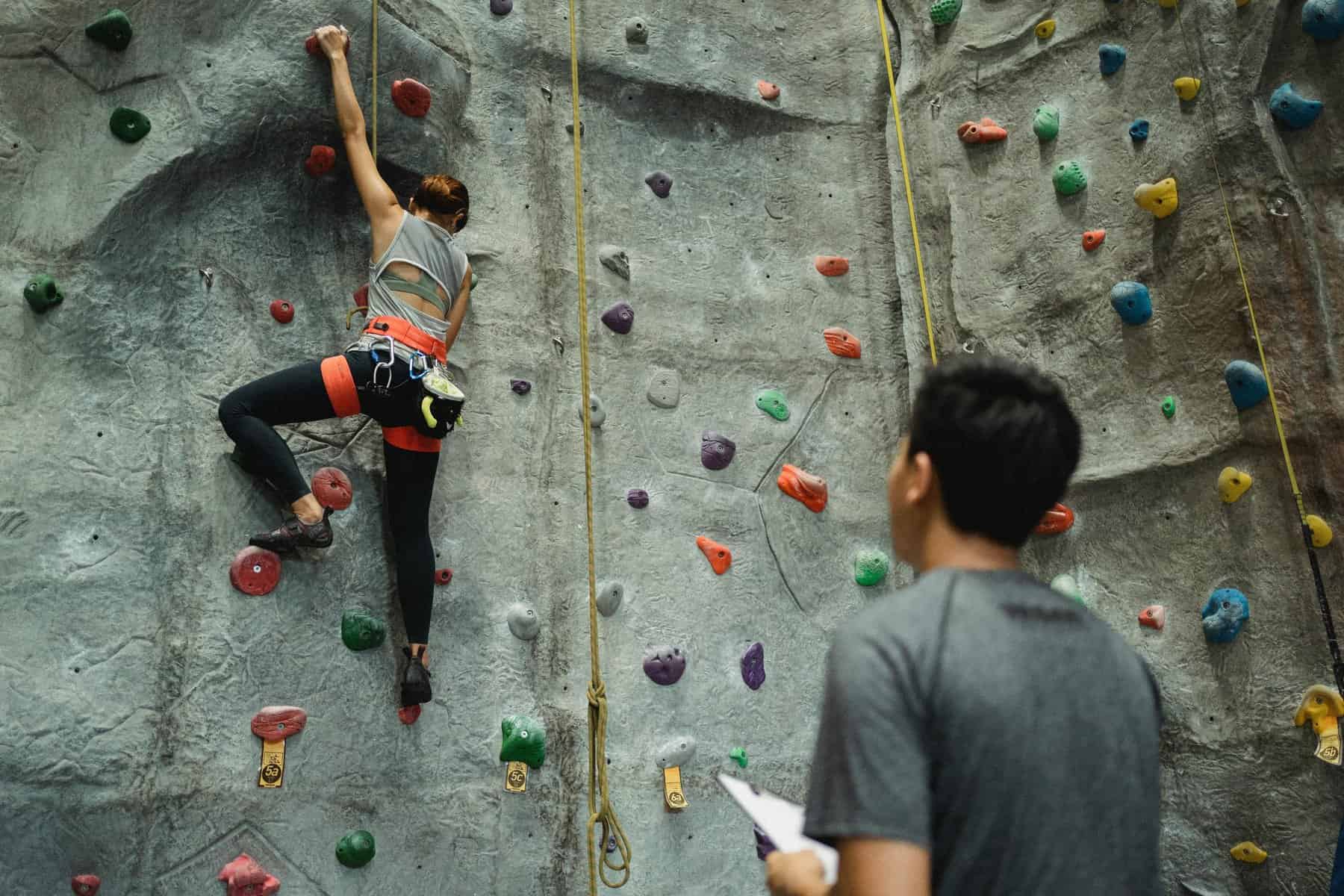 Home Icy 43 Indoor rock climbing activity for adventure enthusiasts.