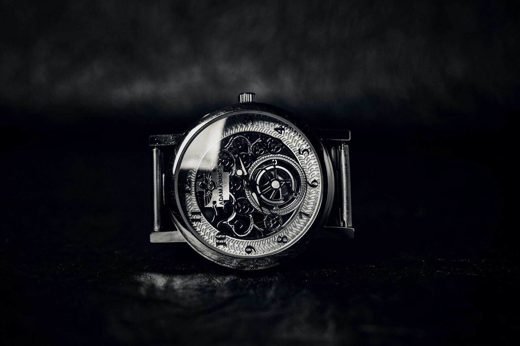 Luxury mechanical watch with visible gears and intricate design.